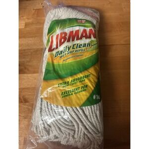 Libman High Power  White Daily Clean Wet Mop Refill #‎ 16 Extra Absorbent